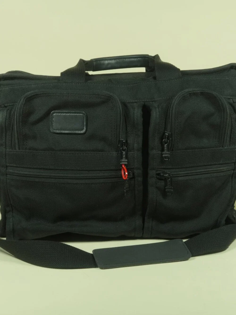 Vintage 90s Tumi Alpha Ballistic Nylon Messenger Bag Black Laptop